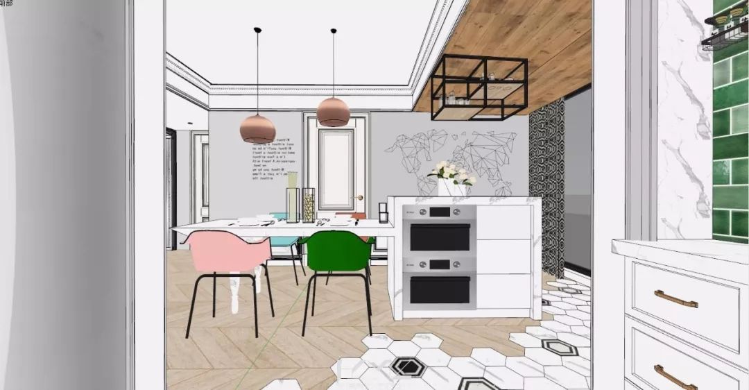 南京现代混搭风格客厅,360°旋转电视架酷炫登场-39