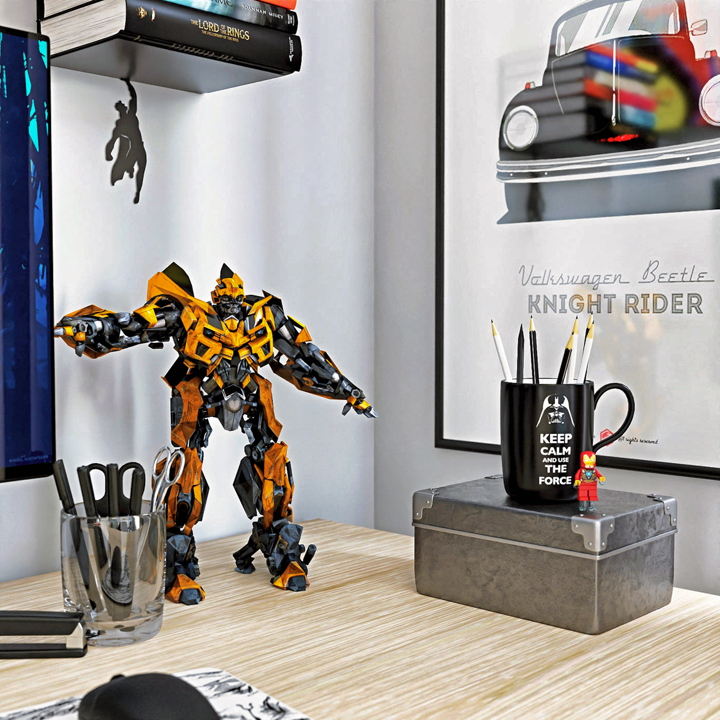 Визуализация комнаты подростка.-1