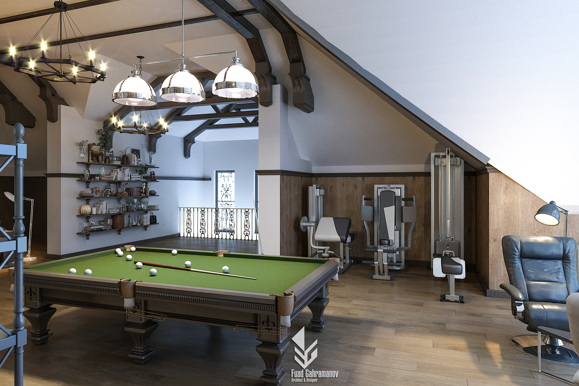 Mansardın dizayn həlli-4