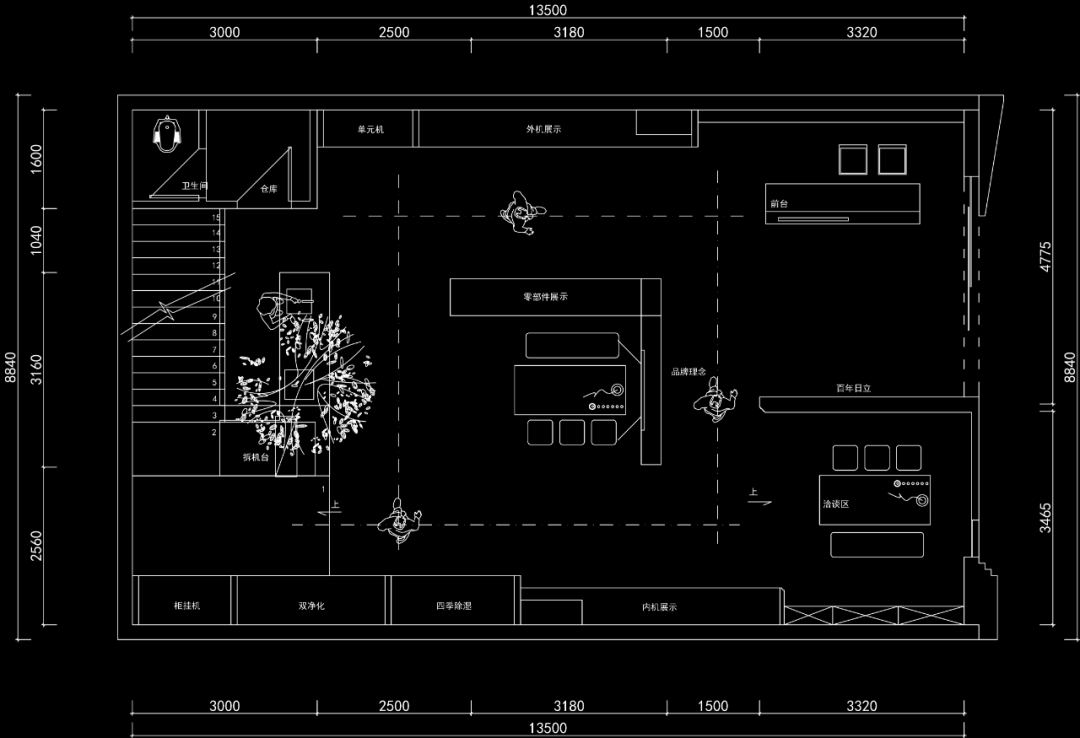 周笙笙展厅设计 | 260m²商丘日立展厅-1