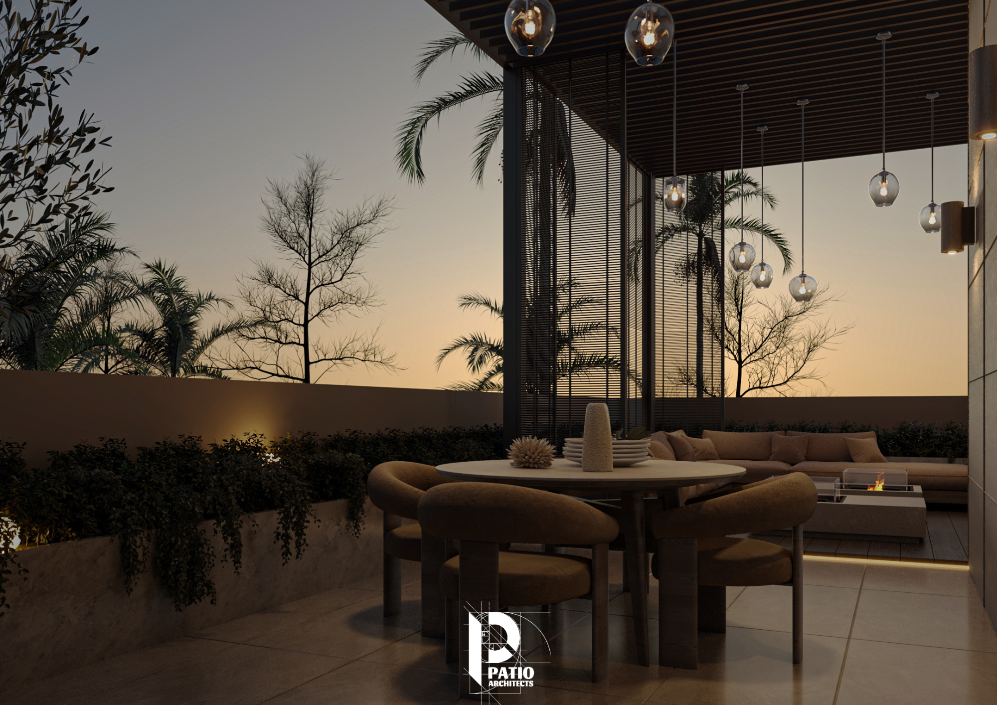 优雅的卢·奢华屋顶生活空间丨阿联酋艾因丨Patio Architects L.L.C-11