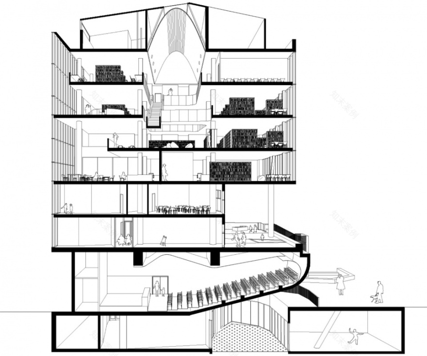拼贴大楼 | 西班牙巴塞罗那 Teresa Pàmies 文化中心,垂直城市新典范-9