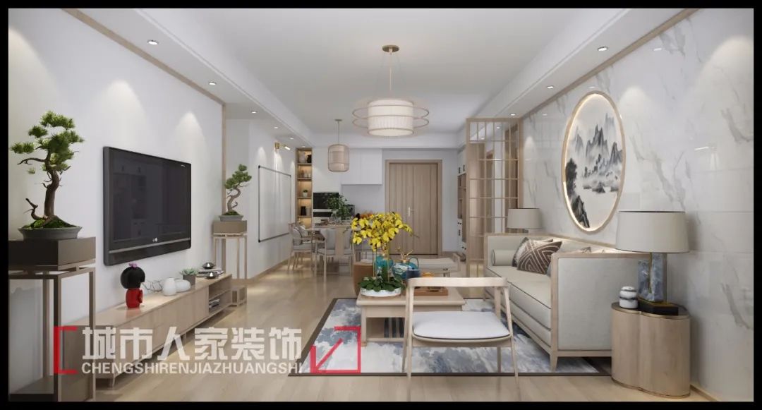 中日式混搭,打造 160㎡清雅空间-4