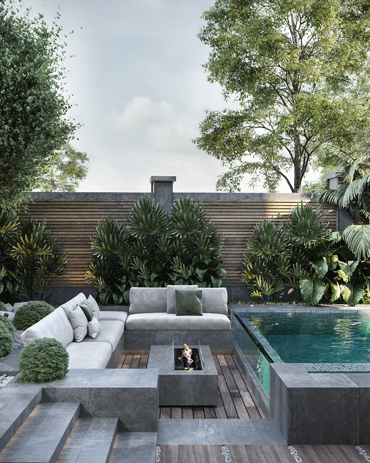 现代别墅景观丨埃及丨Rufida Elsayed-7