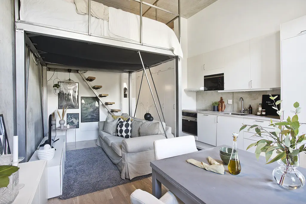 33m2 工业风工作室，完美融合空间与风格-3