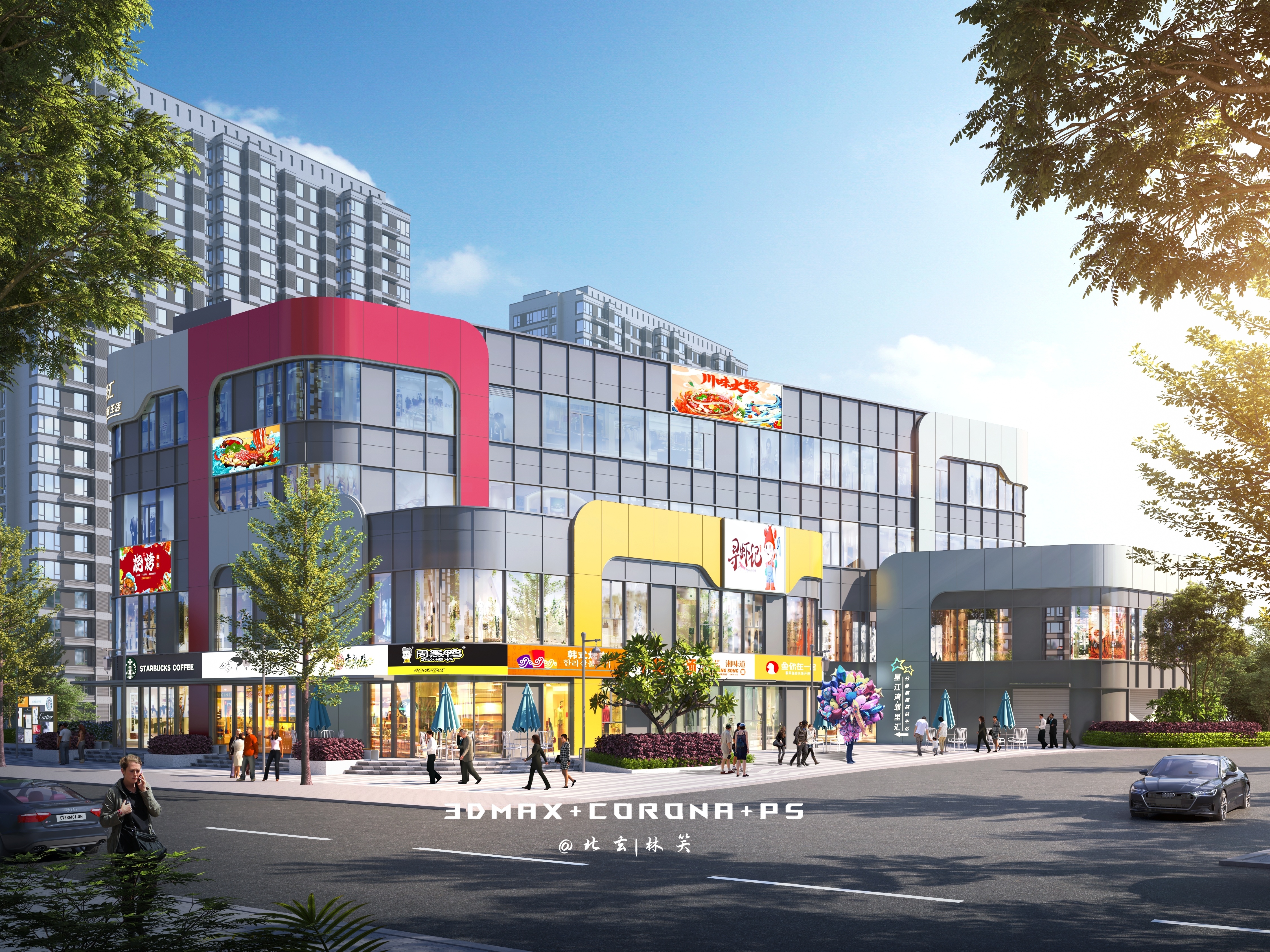 赋新城市界面，演绎商业活力​——商业综合体外立面-3