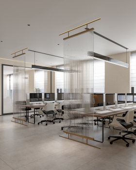 现代办公室经理办公空间设计