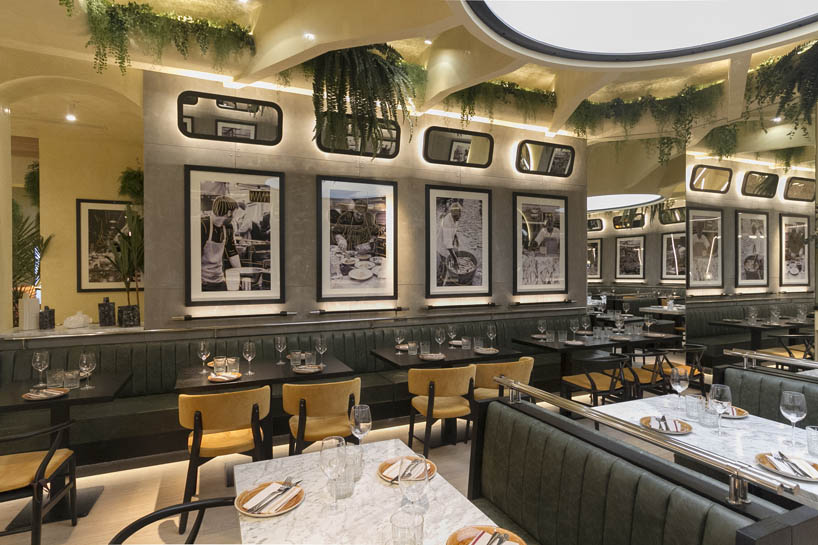 Madrid's Claroscuro Restaurant |  A Brutalist Oasis of Mirrors and Marbles-15