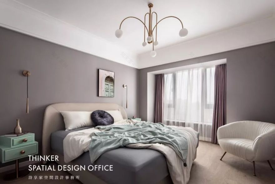 浪漫轻奢,曲线之美——141㎡华润翡翠城现代家居设计-61