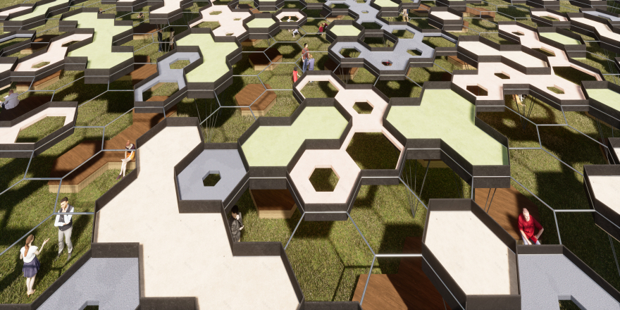 Hexagon Shade Pavilion Rhino Grasshopper Tutorial-13