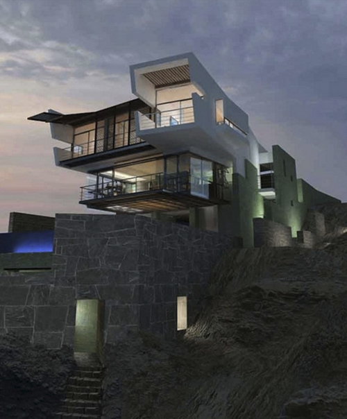 Дом на скалистом утесе（暂译:悬崖上的房子）丨秘鲁丨Longhi Architects-1