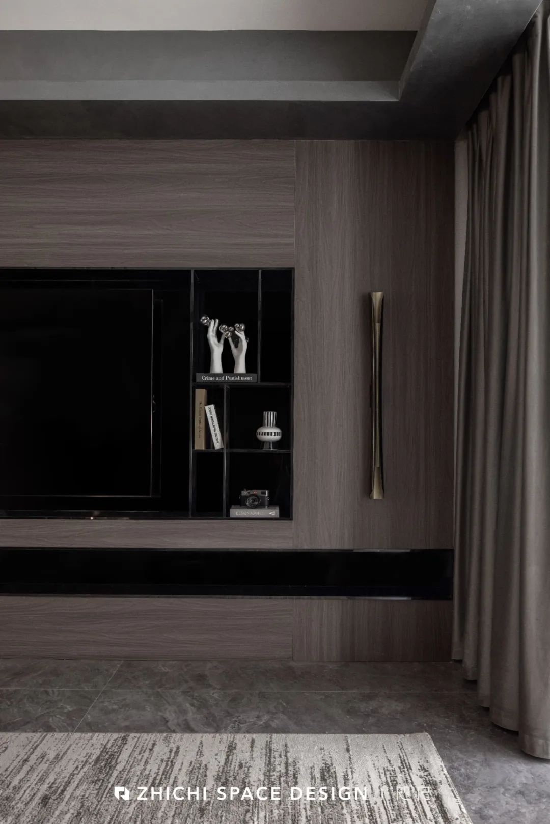 117m2 黑与蓝碰撞的高级想象丨武汉咫尺设计-18