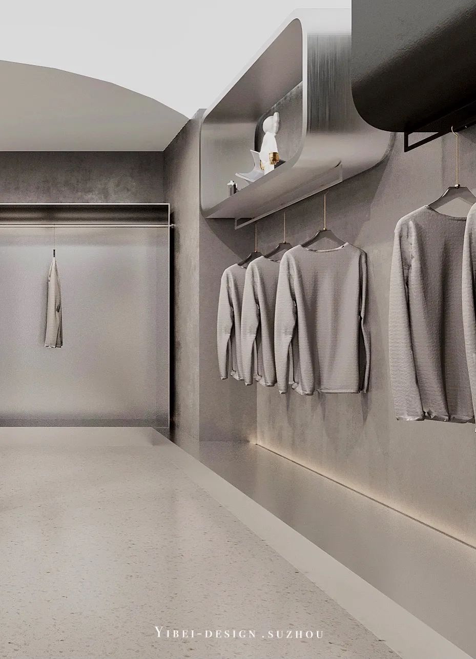 极简风小型服装店设计丨中国苏州丨YIBEI DESIGN-7