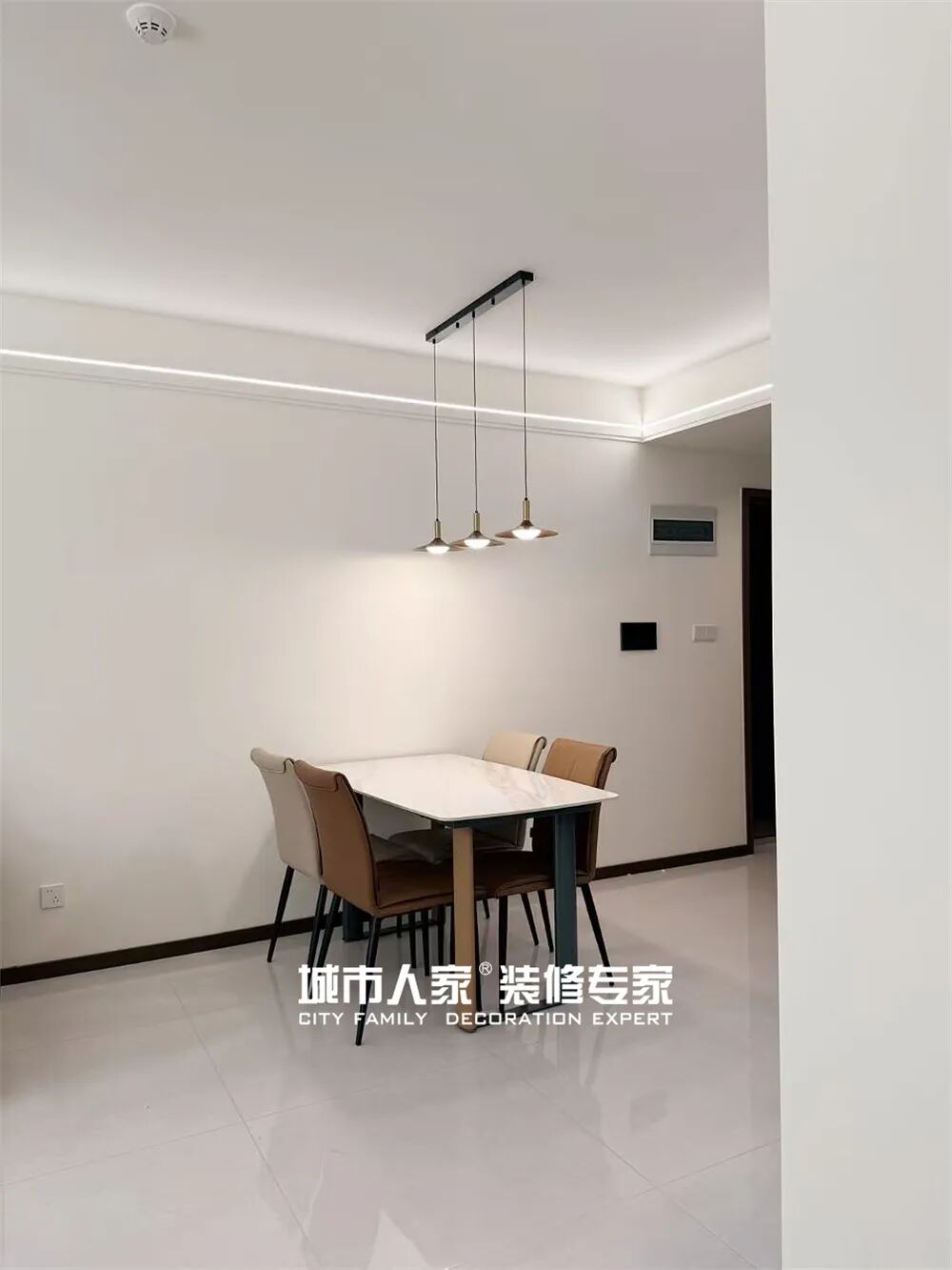 【完工实景】文昌嘉苑123㎡褪去浮华，回归本真——以棕色为韵，勾勒现代简约的温度与质感-17