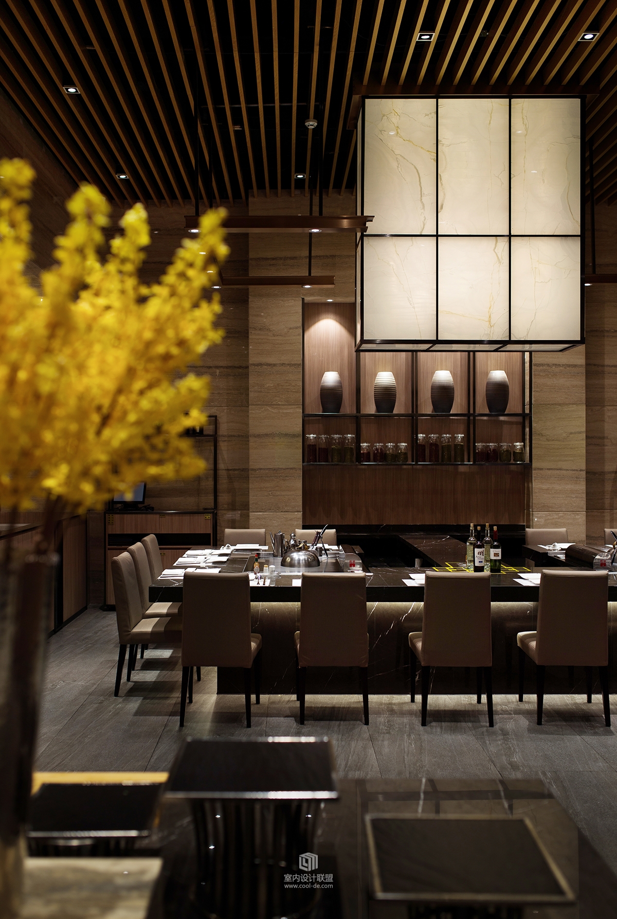 朗昇设计-【大渔铁板烧餐厅设计】为「渔」作水，毓灵动而泽-25