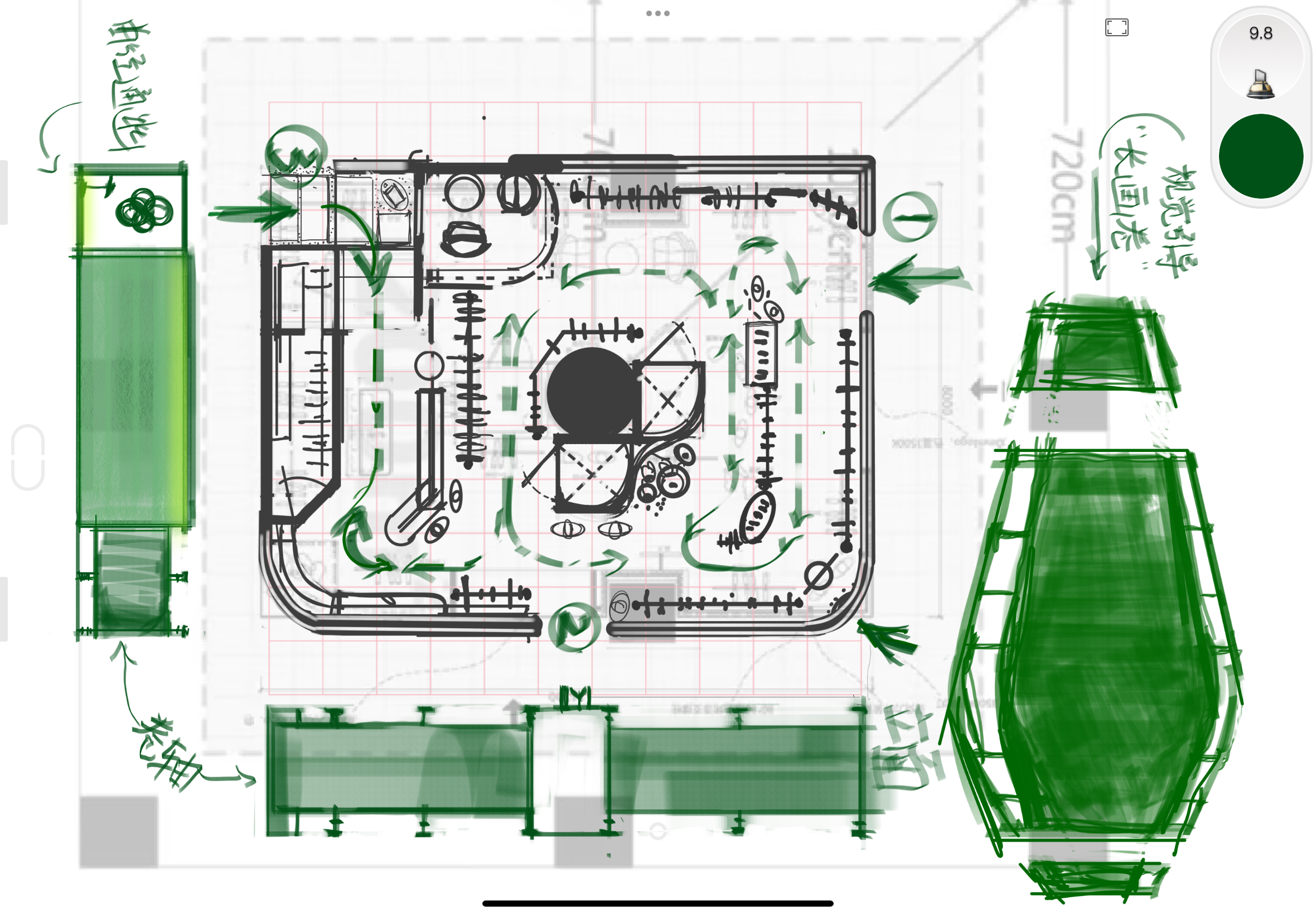 快闪空间·平面布局图·模型推演-9