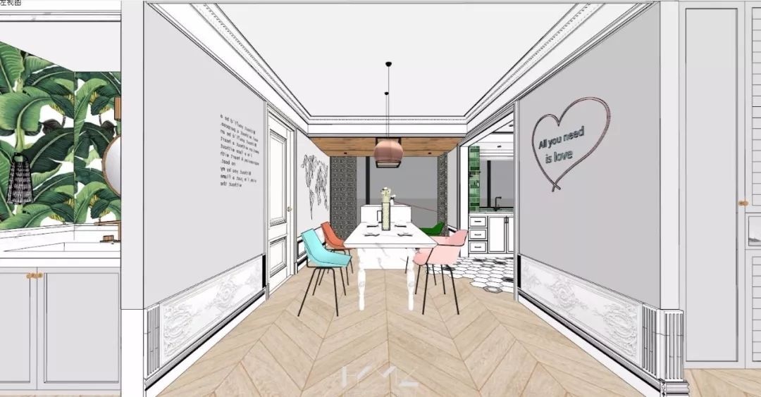 南京现代混搭风格客厅,360°旋转电视架酷炫登场-33