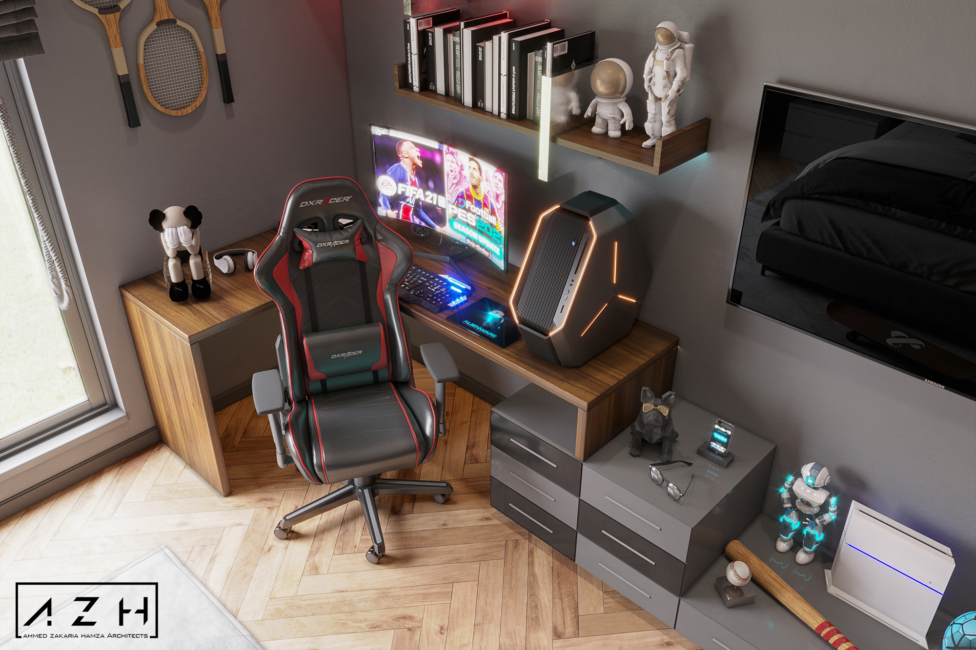 现代卧室设计丨埃及开罗丨Ahmed Zakaria Hamza-12