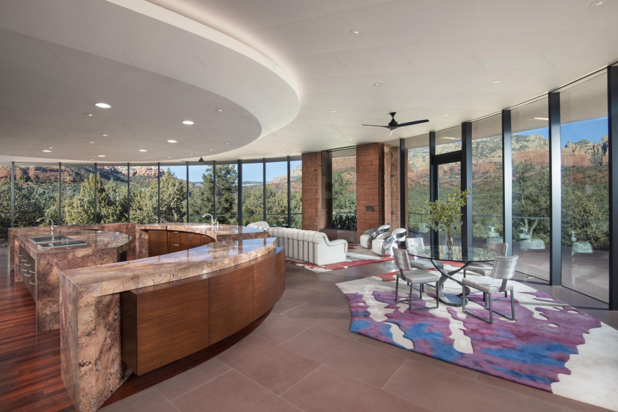 美国亚利桑那州塞多纳“月亮门”别墅,自然与现代的完美融合-23