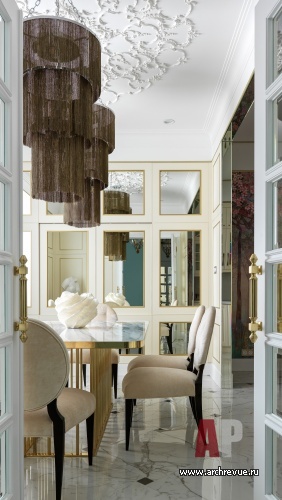 家庭住宅室内设计（靠近沙皇村的两层古典风格别墅）丨俄罗斯圣彼得堡丨TaupeHOME工作室（娜塔莉亚·谢苗诺娃领导）-21