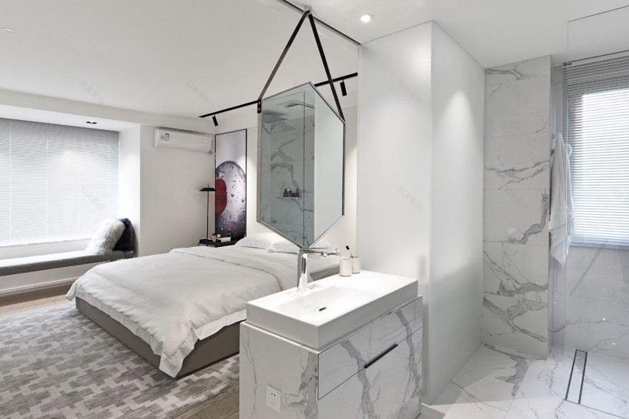 165㎡黑白现代,素简生活 王严民-30