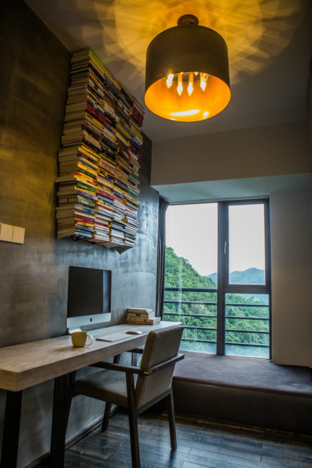 108㎡深圳鸿景翠峰住宅设计  深圳市名雕装饰设计-9