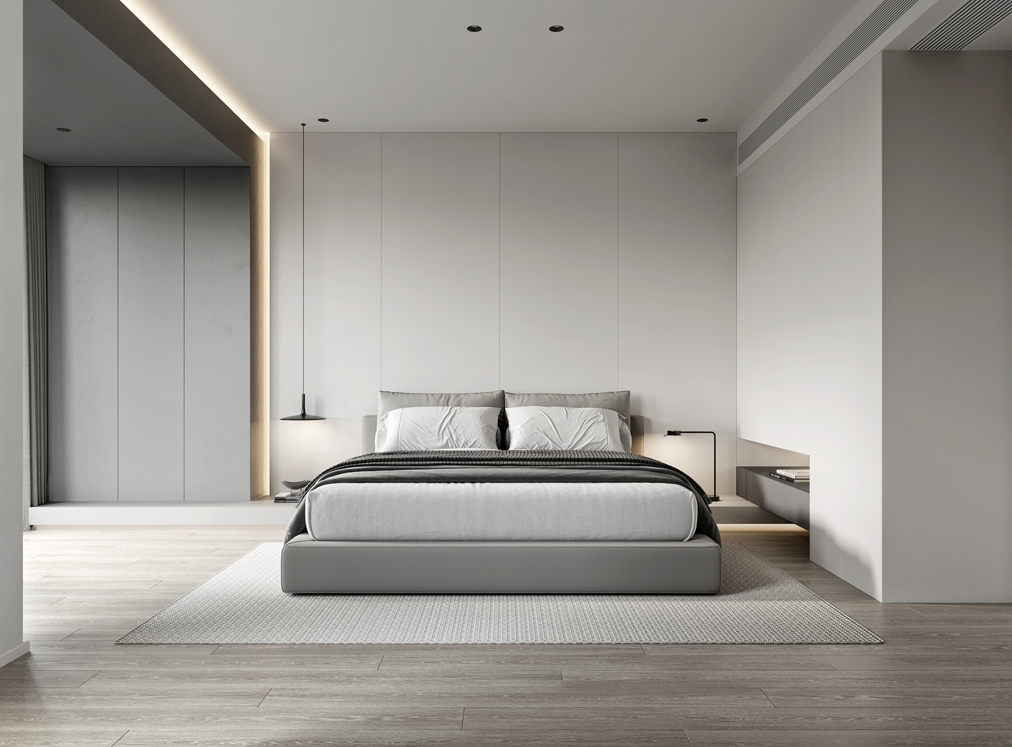 现代简约卧室设计典范丨S·T 表现-3