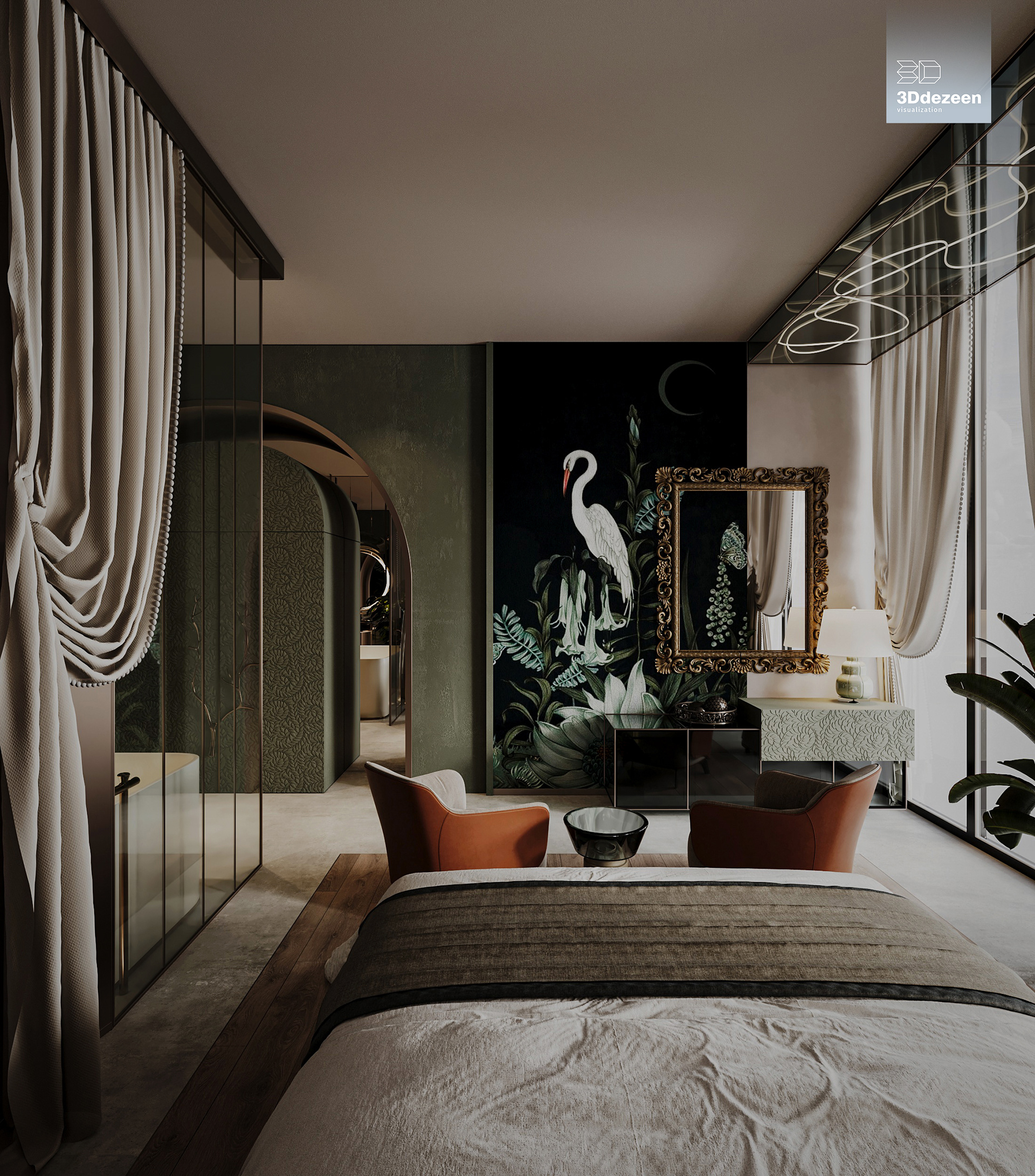 Miami Apartment 室内设计可视化丨美国-41