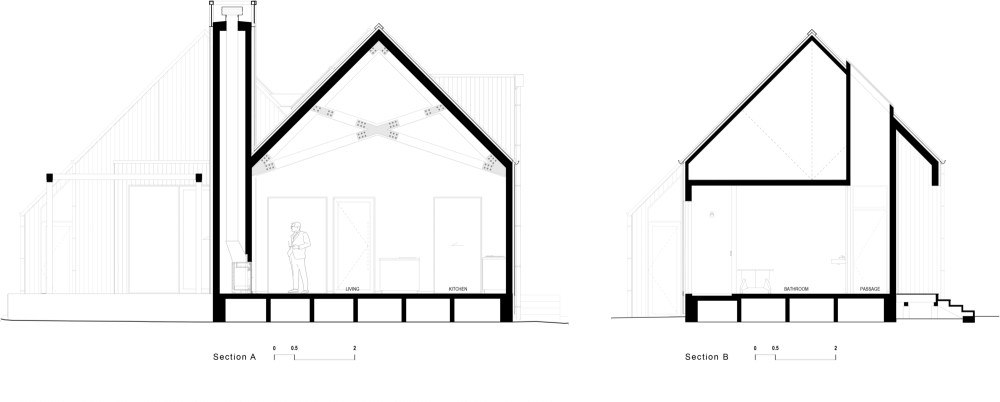 新西兰双水剪影屋 | 现代简约与自然的完美结合-41