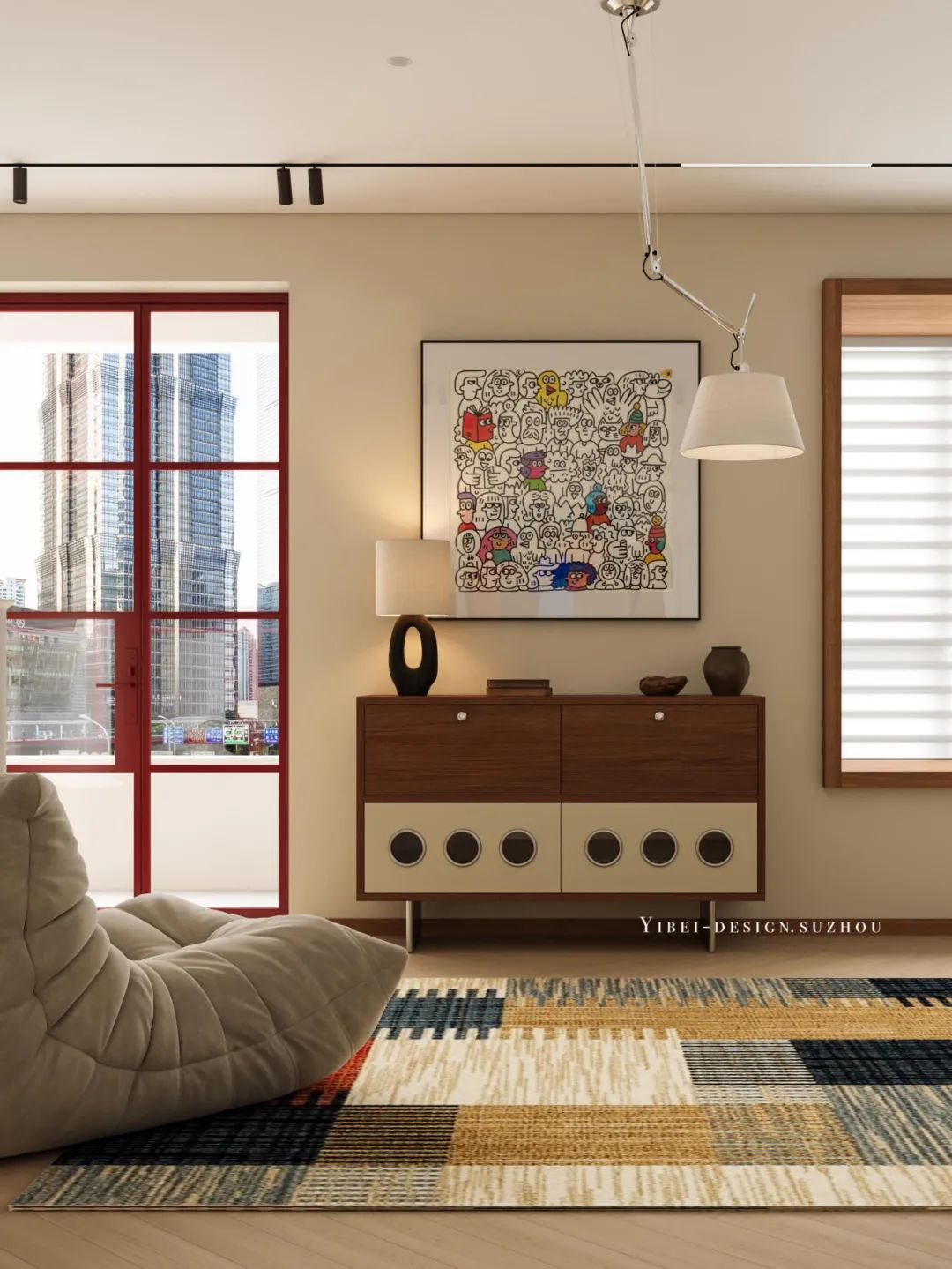 空间通透感与浪漫感兼得之道 家装设计丨YIBEI DESIGN SUZHOU-3