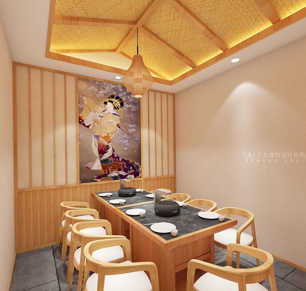 
河南济源九久和牛烤肉料理日式烤肉装修设计 -2