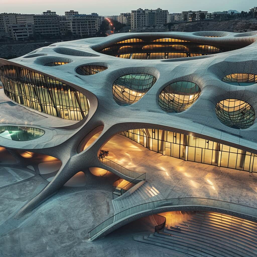 丘比内赫体育场丨卡塔尔多哈丨Green Clay Architecture-9