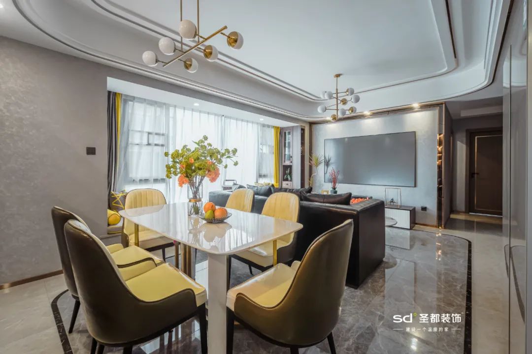 浙江杭州 120㎡现代轻奢,全屋收纳客厅,品质生活新定义-23