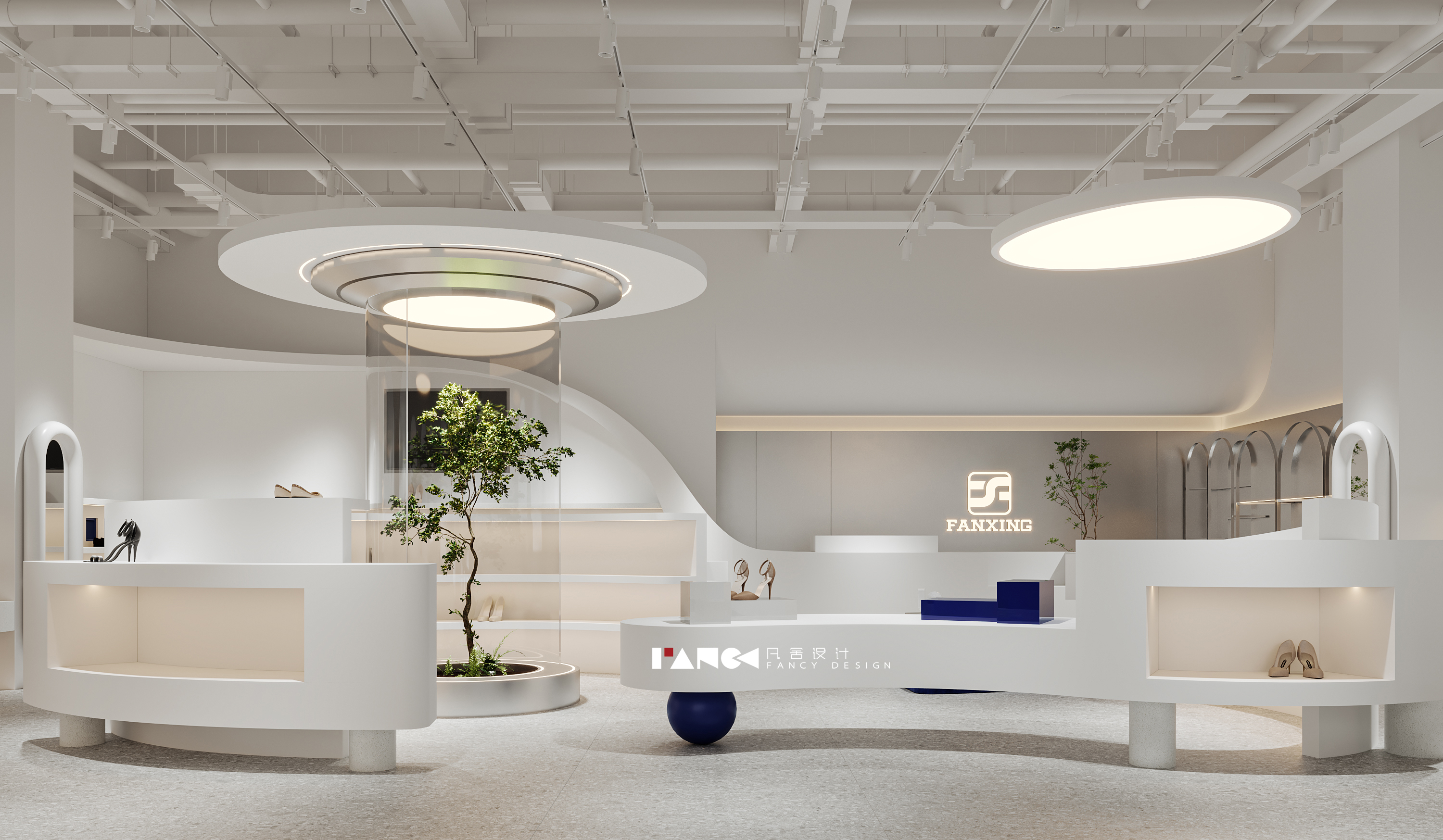 现代风格鞋店效果图表现-3