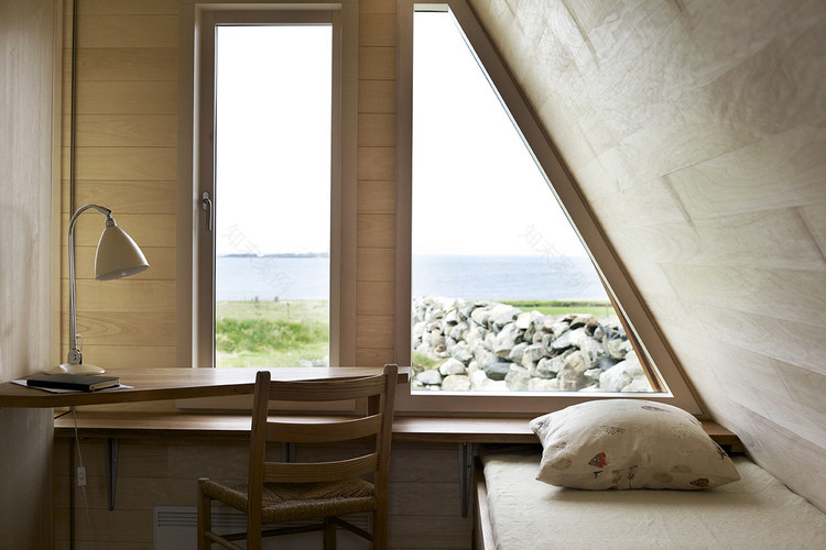 挪威海边现代共生小屋-23