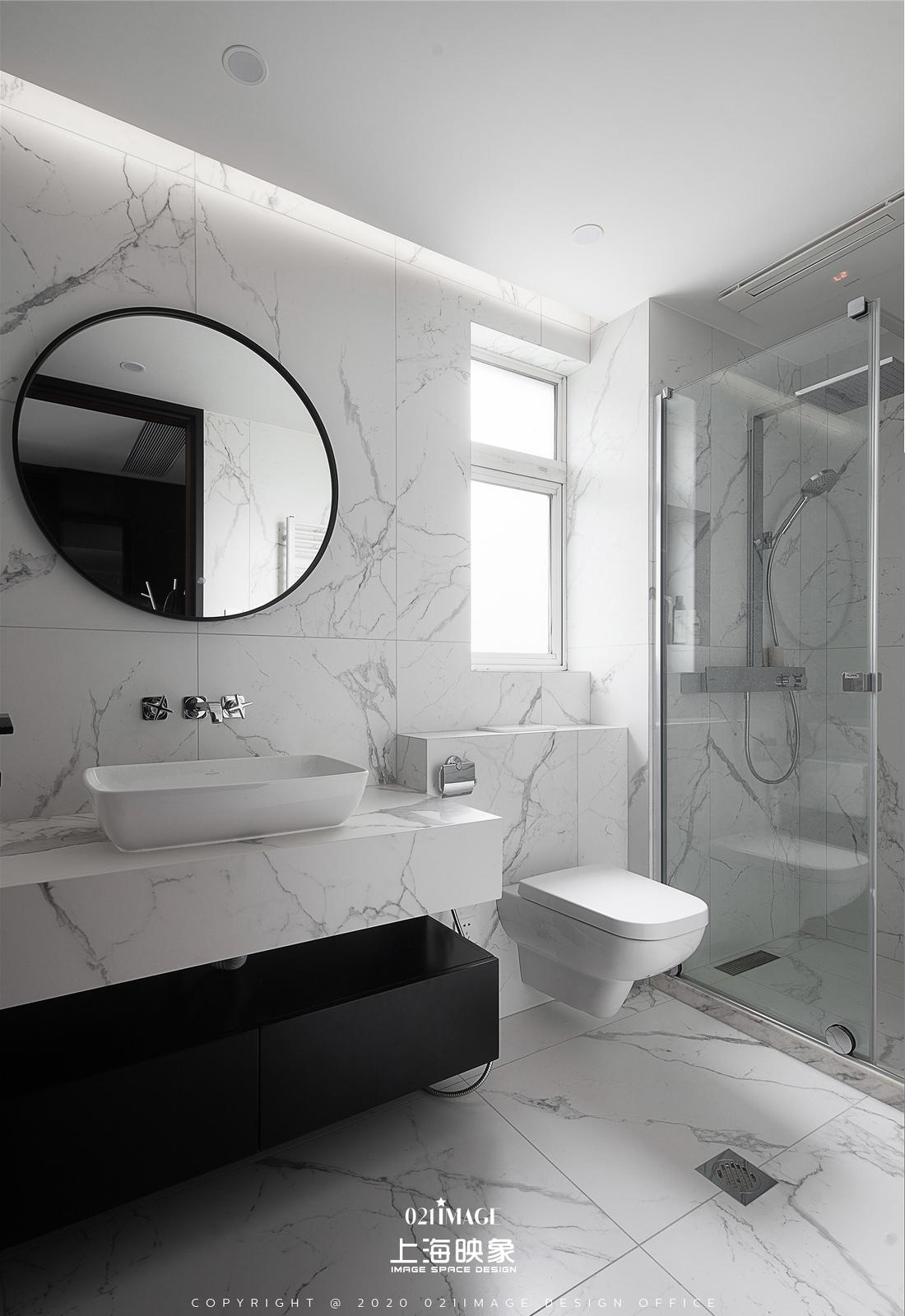 极简黑白灰,不锈钢与岩板的完美融合丨河马装饰-40