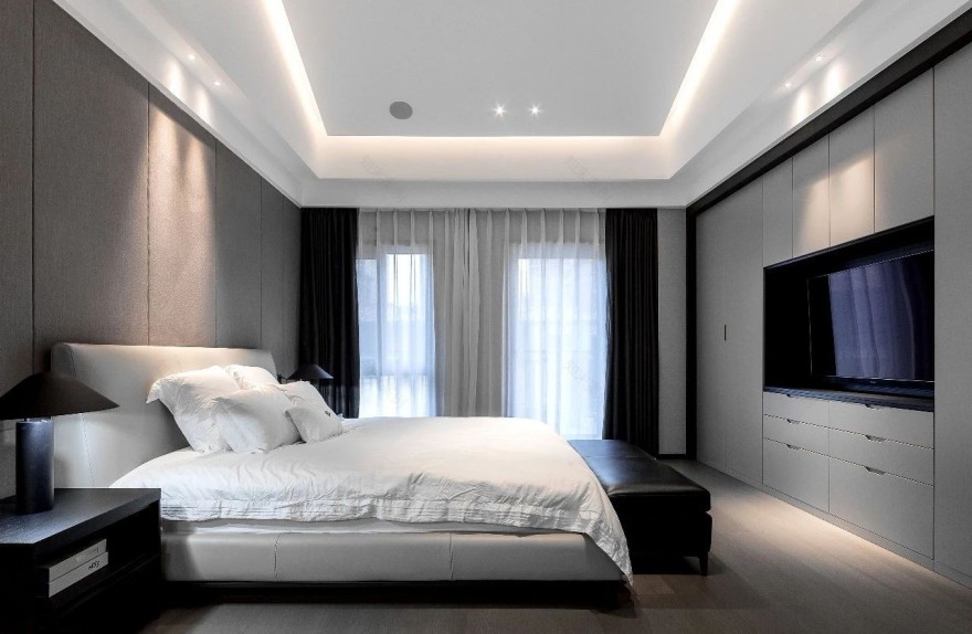 用大理石装点别墅, 黑与白的精致美-31