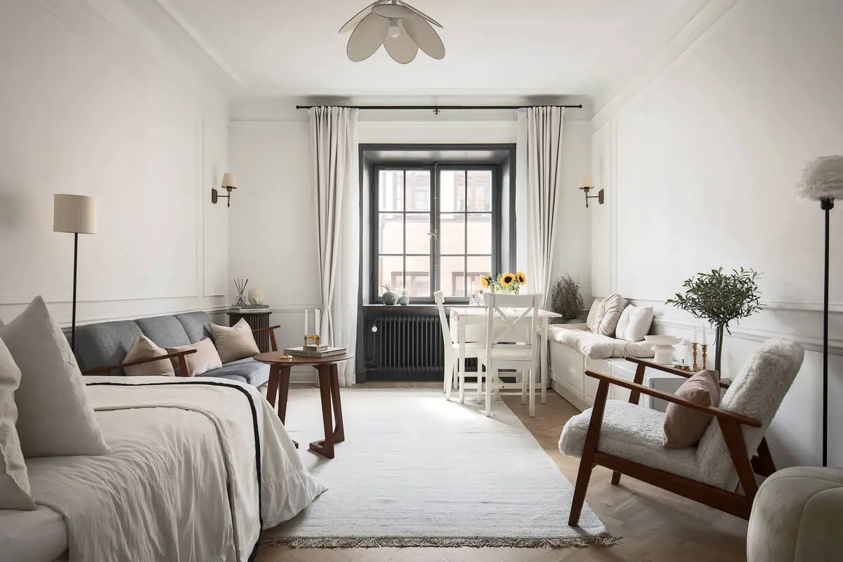 30 平米瑞典豪华公寓,经典与时尚并存-7