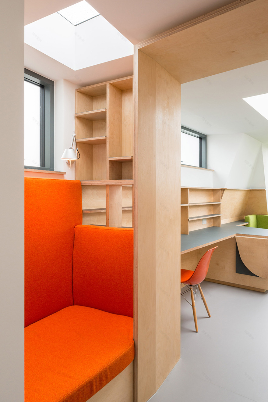 Canal boat interiors inspire extension to London house by Archmongers-5