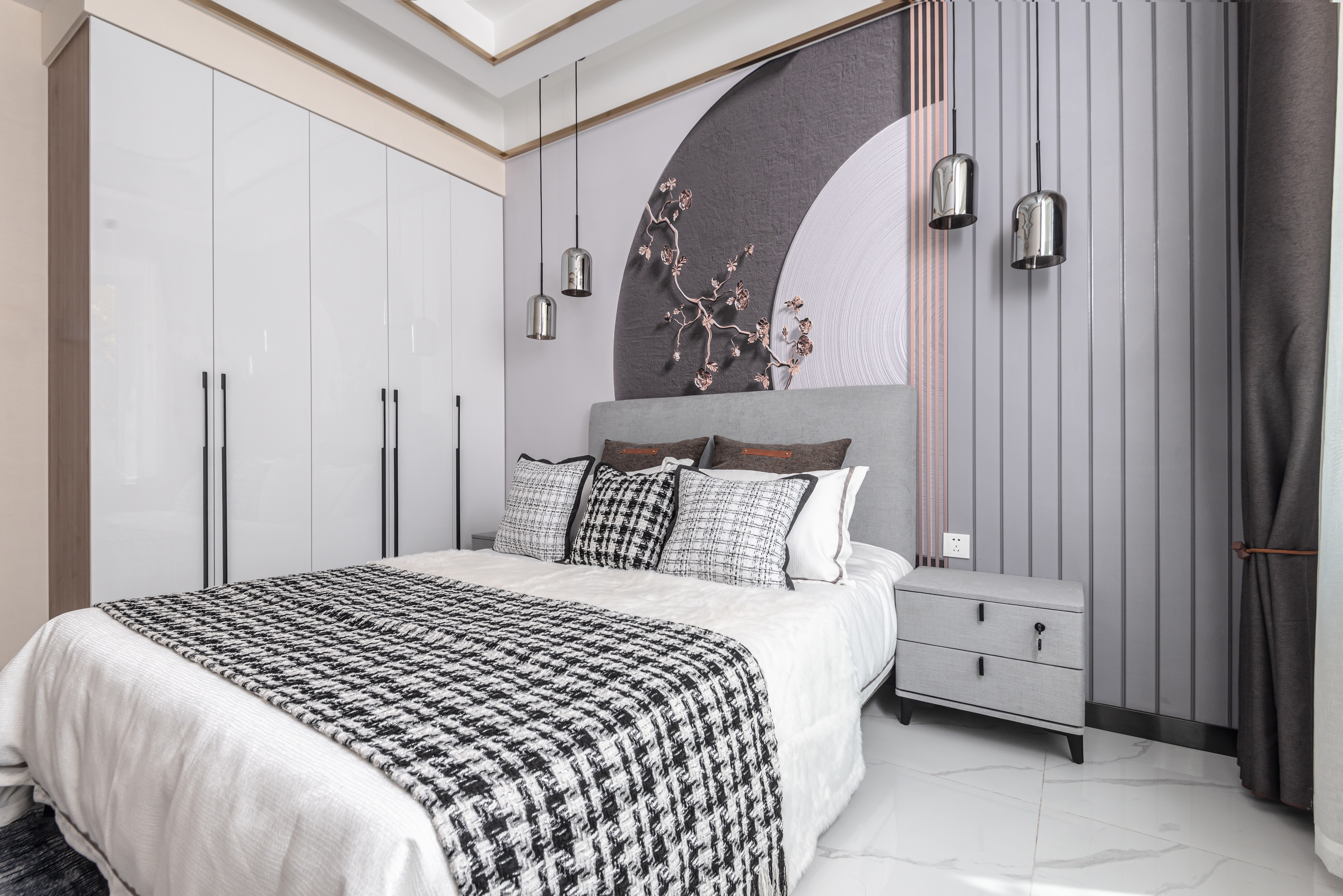 迎著晨曦 90㎡温暖美宅丨梦马设计-5