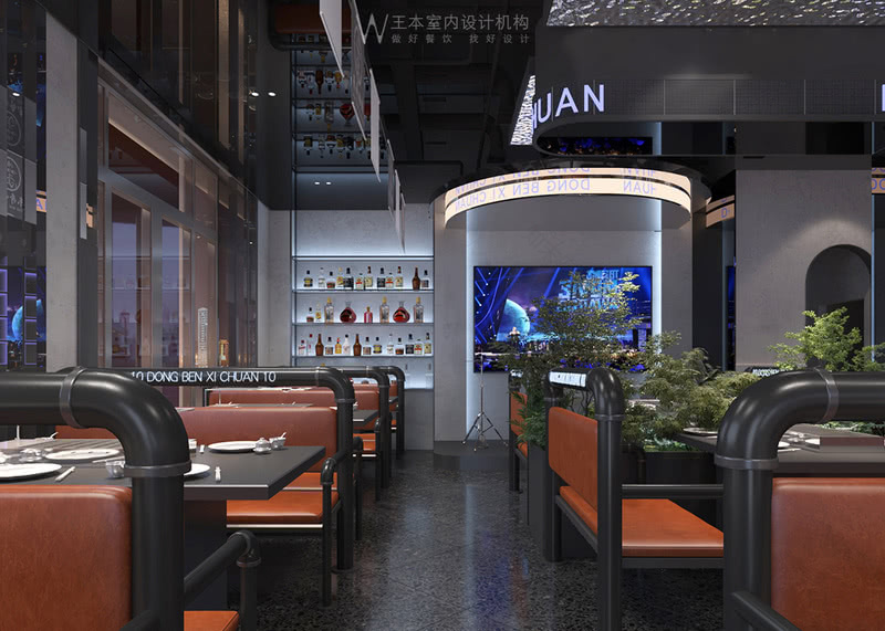 商丘东奔西串烧烤店设计项目-0