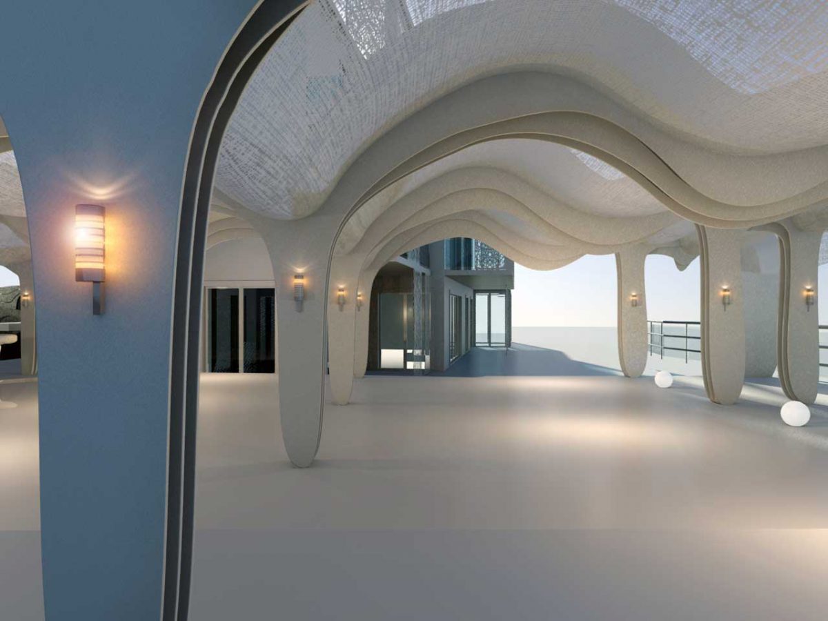 The Wave Pergola - Utopia Hotel Design-8