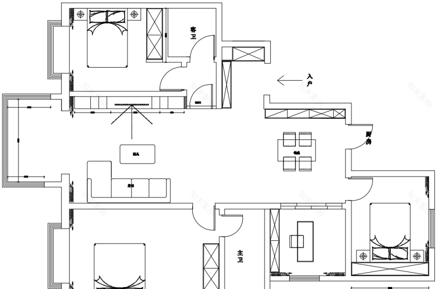 现代简约拱形门设计-4