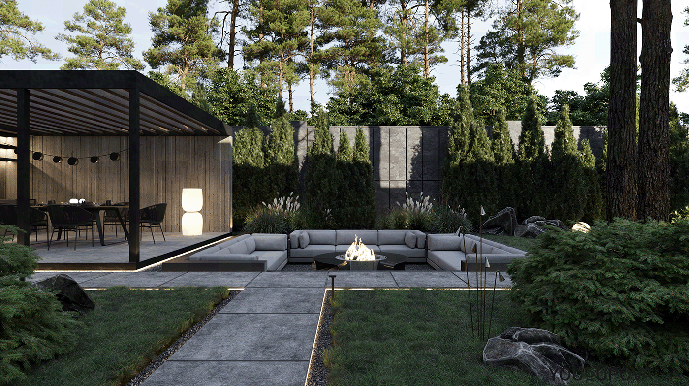 S090 别墅院庭景观丨乌克兰丨Dinara Yousupova-7