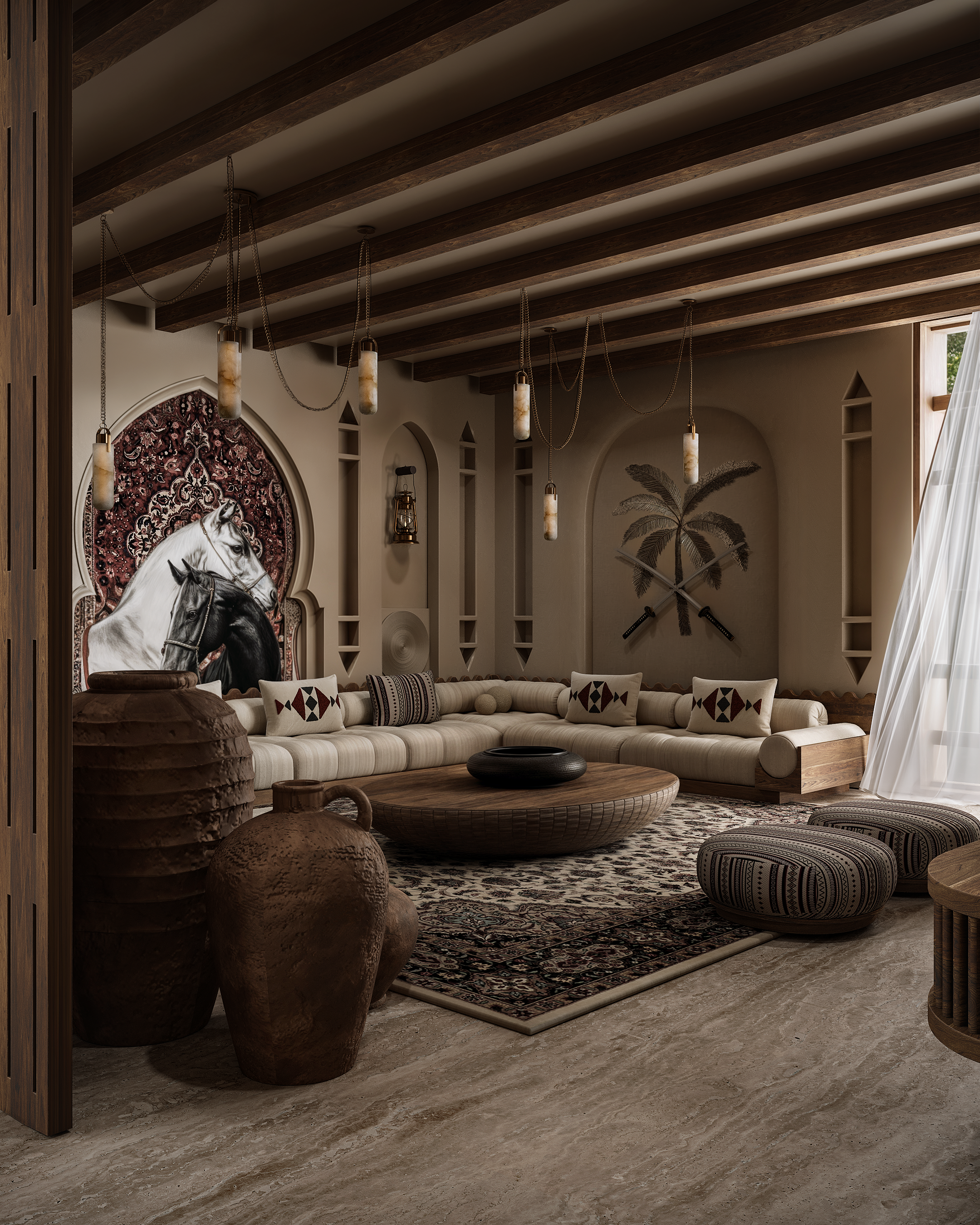 NEW NAJDI MAJLIS DESIGN（新纳吉迪马吉里斯设计）丨沙特阿拉伯丨SALMA SOBHY-17