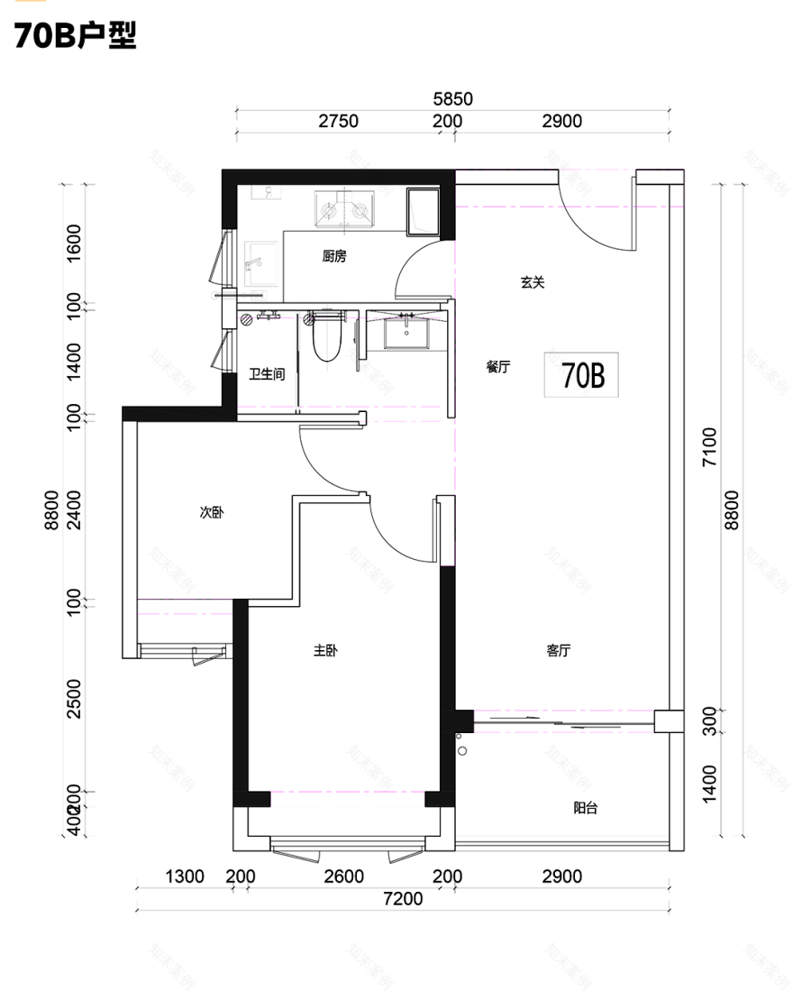 深圳山樾湾70B&70C户型样板间丨中国深圳丨岳蒙设计-8