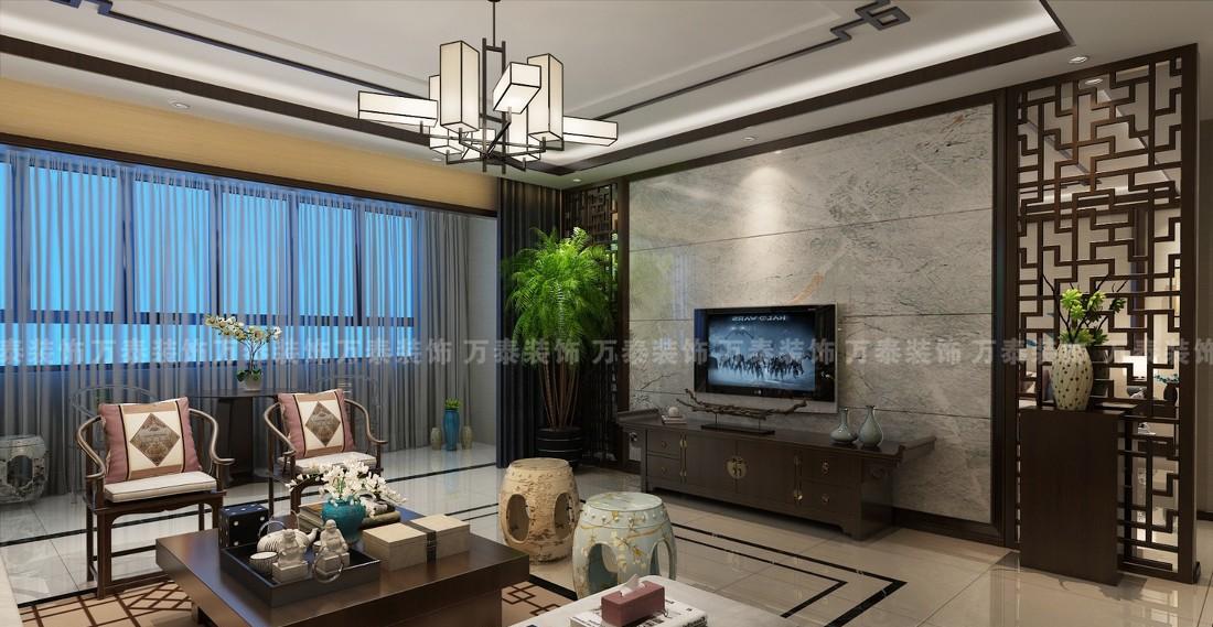 济南万泰装饰东城逸家 180 平中式雅居-6