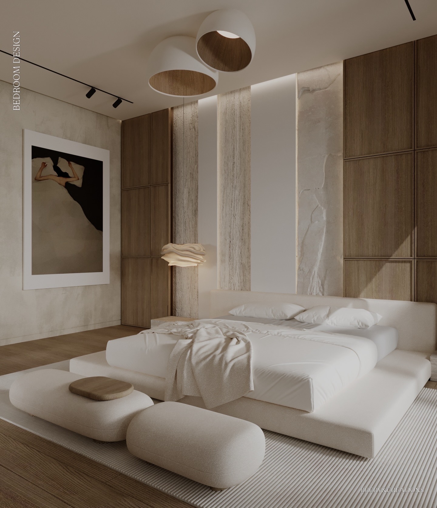 日式斯堪的纳维亚简约风格卧室丨EgyptCairo-4