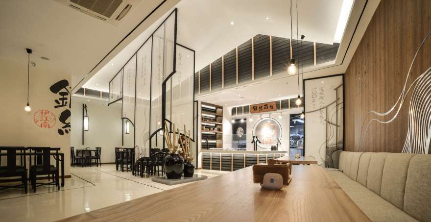 江南古韵融入银丝面馆——伊江南银丝面馆设计-10