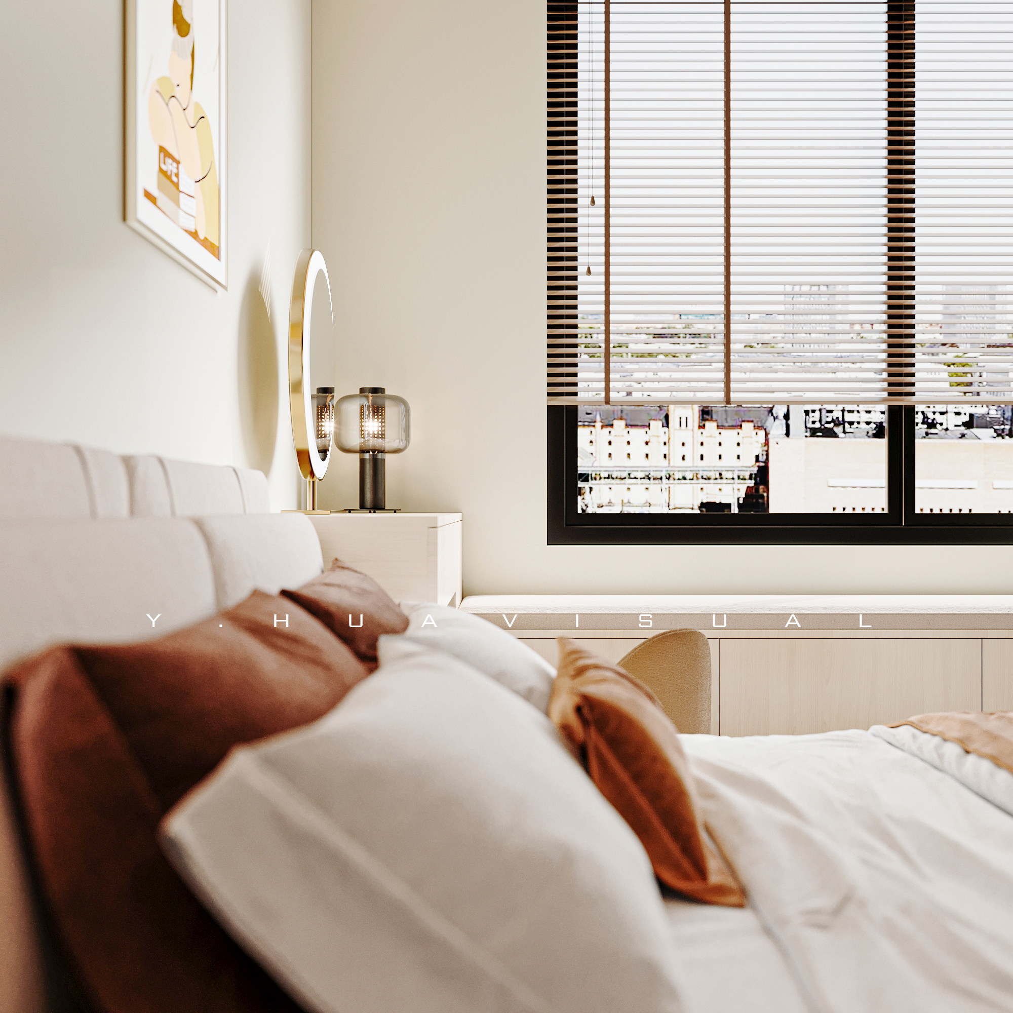 乙画视觉｜色彩碰撞之卧室篇-4